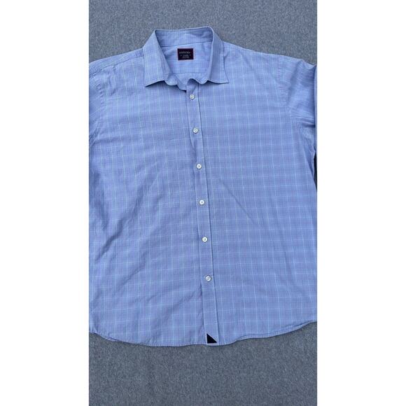 UNTUCKit Blue Plaid Casual Button Down Shirt - Picture 4 of 16